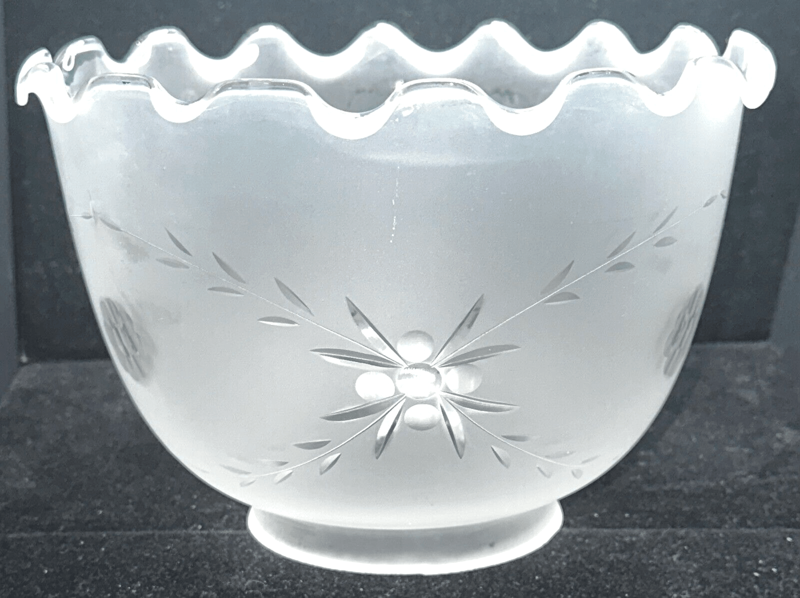 Antique Frosted Glass Cut to Clear Lamp Shade for 4" Fitter Victorian Floral - AntiquesEtceteraAntique Frosted Glass Cut to Clear Lamp Shade for 4" Fitter Victorian FloralAntiqueAntiquesEtcetera