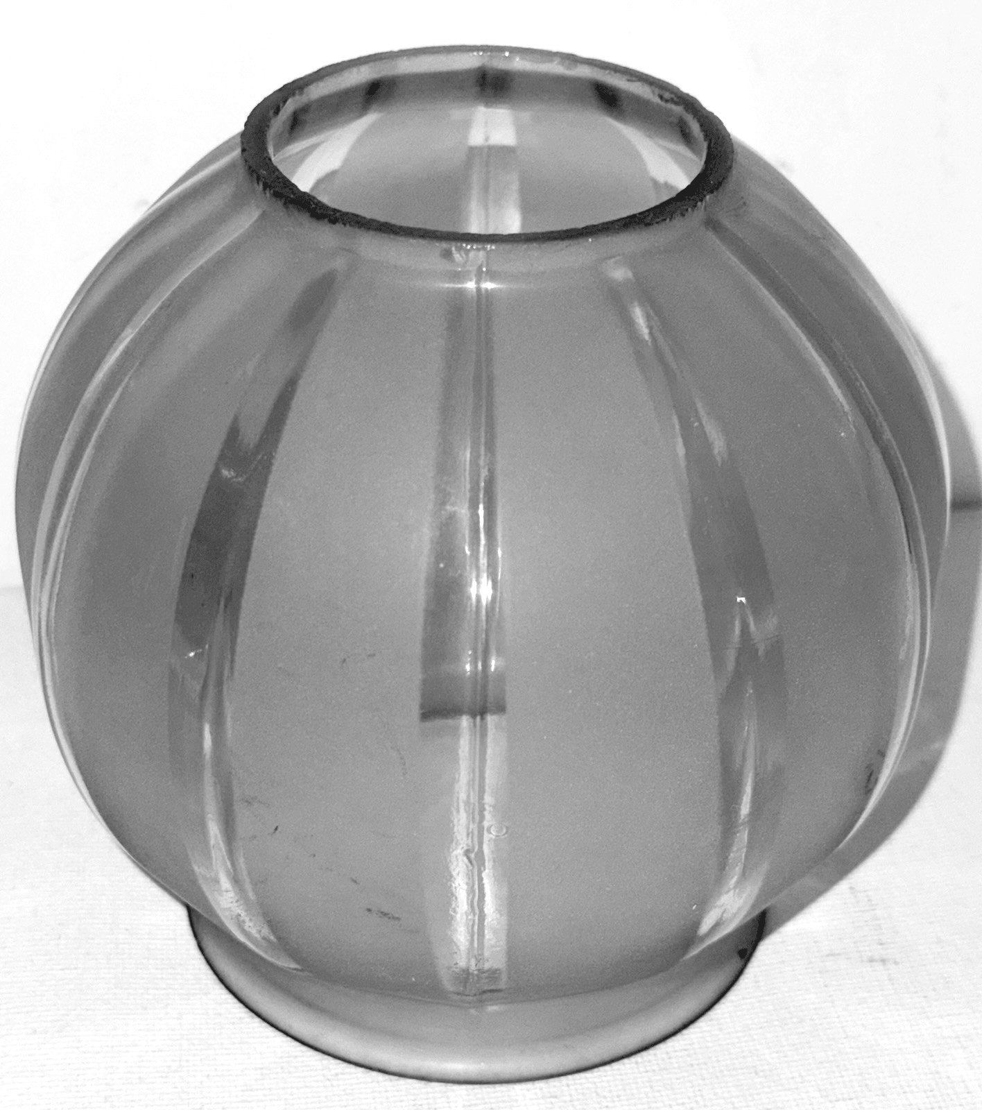 Antique Frosted Glass GWTW Lamp Shade 3 3/8" Fitter Rim 12 Sections Miniature - AntiquesEtceteraAntique Frosted Glass GWTW Lamp Shade 3 3/8" Fitter Rim 12 Sections MiniatureUnbrandedAntiquesEtcetera