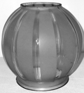 Antique Frosted Glass GWTW Lamp Shade 3 3/8" Fitter Rim 12 Sections Miniature - AntiquesEtceteraAntique Frosted Glass GWTW Lamp Shade 3 3/8" Fitter Rim 12 Sections MiniatureUnbrandedAntiquesEtcetera