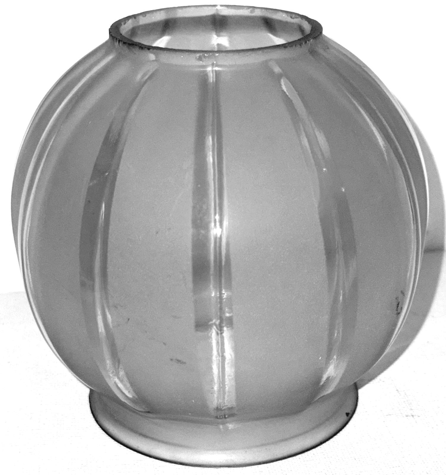 Antique Frosted Glass GWTW Lamp Shade 3 3/8" Fitter Rim 12 Sections Miniature - AntiquesEtceteraAntique Frosted Glass GWTW Lamp Shade 3 3/8" Fitter Rim 12 Sections MiniatureUnbrandedAntiquesEtcetera