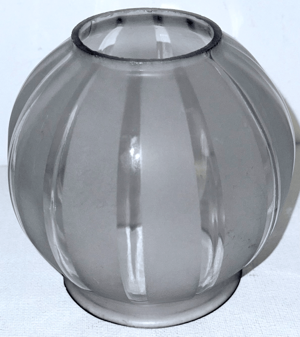 Antique Frosted Glass GWTW Lamp Shade 3 3/8" Fitter Rim 12 Sections Miniature - AntiquesEtceteraAntique Frosted Glass GWTW Lamp Shade 3 3/8" Fitter Rim 12 Sections MiniatureUnbrandedAntiquesEtcetera