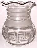 Antique Glass Oregon Lamp Shade Kerosene Oil Greek Key Art Deco Motif 3 1/4" Rim - AntiquesEtceteraAntique Glass Oregon Lamp Shade Kerosene Oil Greek Key Art Deco Motif 3 1/4" RimAntiqueAntiquesEtcetera