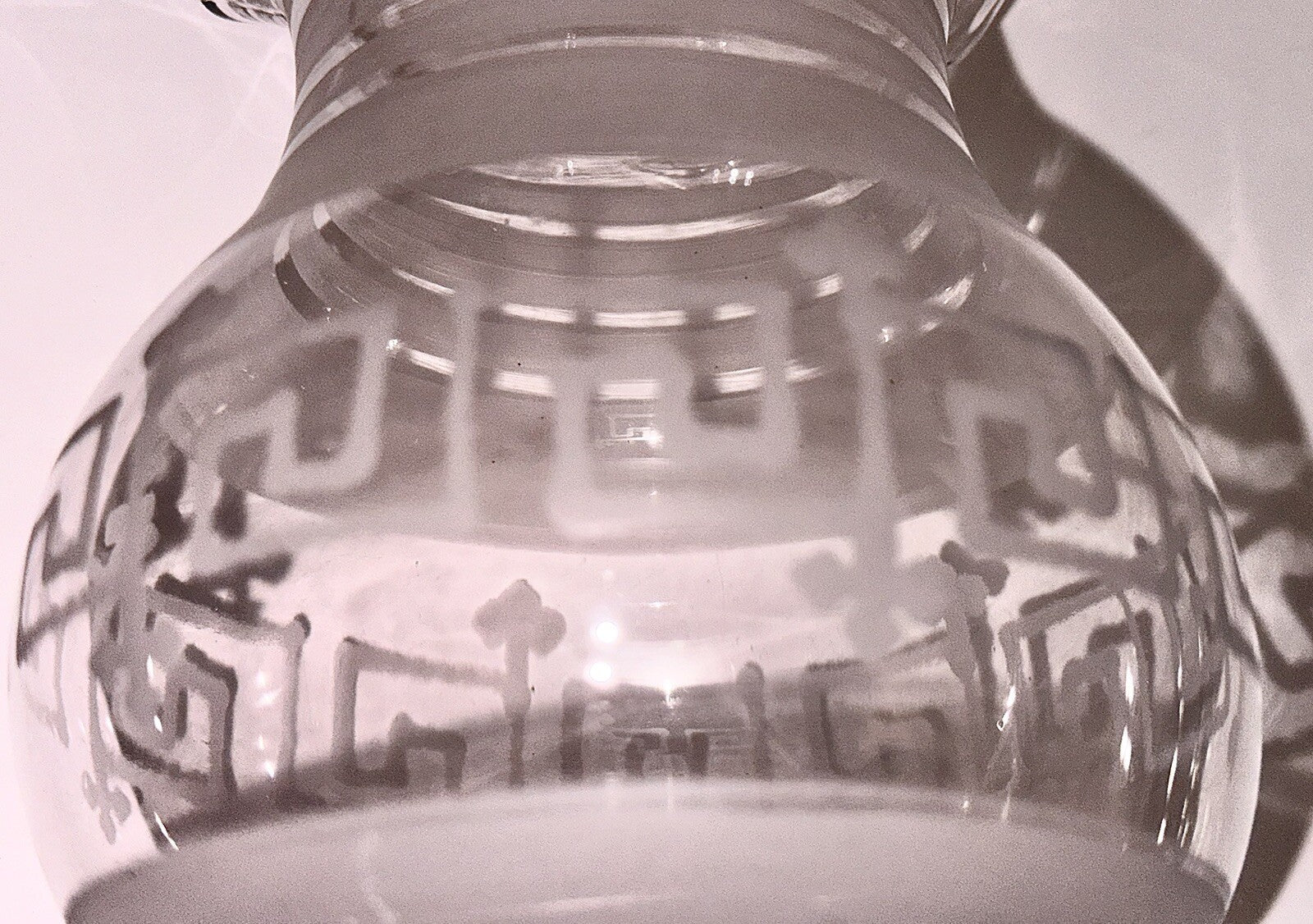 Antique Glass Oregon Lamp Shade Kerosene Oil Greek Key Art Deco Motif 3 1/4" Rim - AntiquesEtceteraAntique Glass Oregon Lamp Shade Kerosene Oil Greek Key Art Deco Motif 3 1/4" RimAntiqueAntiquesEtcetera