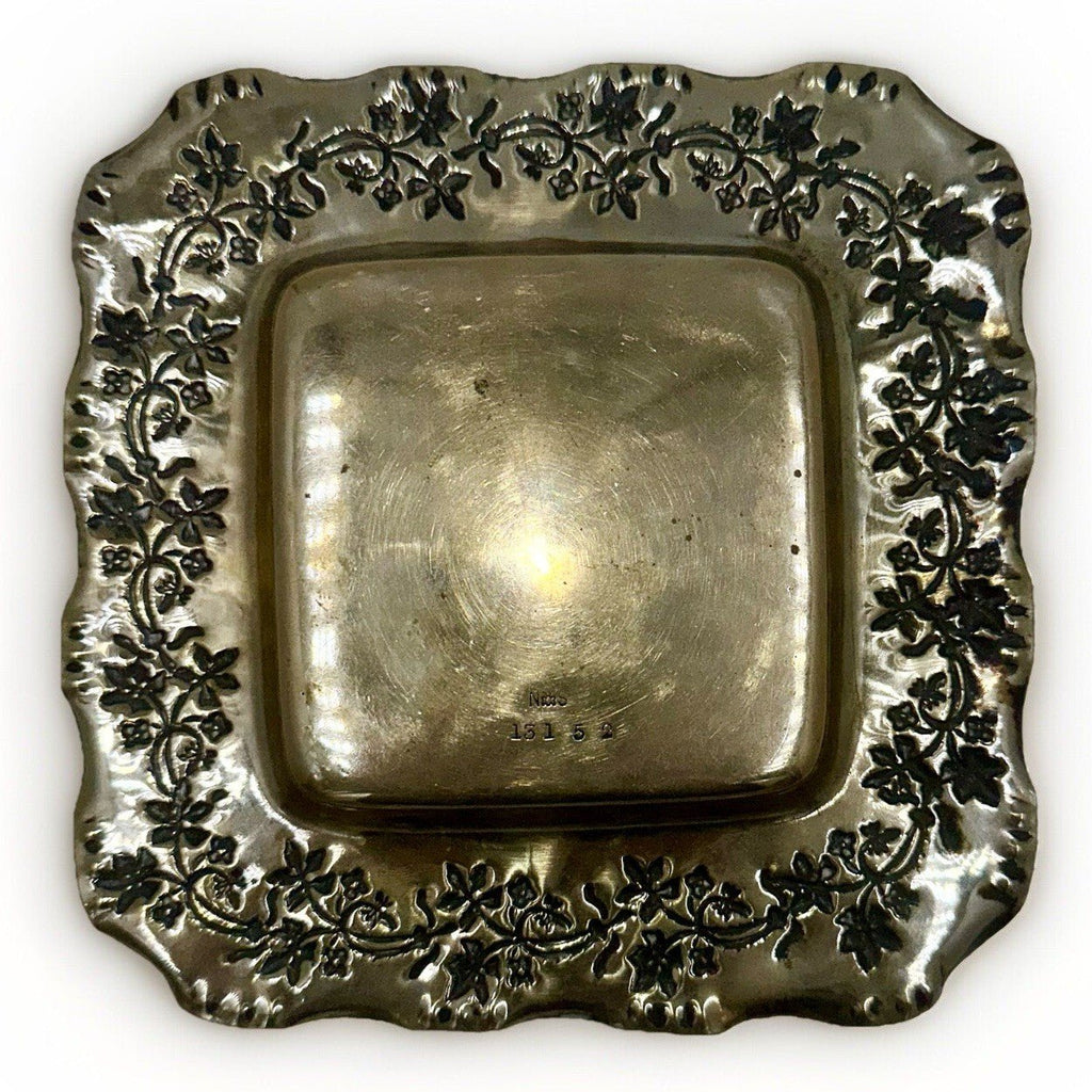 Antique Glass Sauce Dish Ruby Stained with Embossed / Stamped Silver Plate Stand - AntiquesEtceteraAntique Glass Sauce Dish Ruby Stained with Embossed / Stamped Silver Plate StandAntiquesEtceteraAntiquesEtcetera