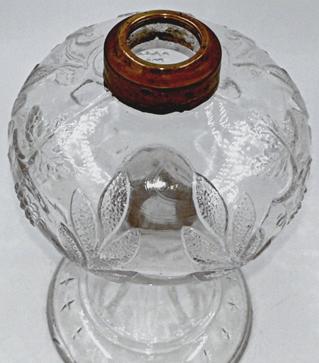 Antique GRAPE and FESTOON w/ STAR BAND Base Kerosene Oil Stand Lamp THURO 1 - 211i - AntiquesEtceteraAntique GRAPE and FESTOON w/ STAR BAND Base Kerosene Oil Stand Lamp THURO 1 - 211iAntique LightingAntiquesEtceteraAntiquesEtcetera