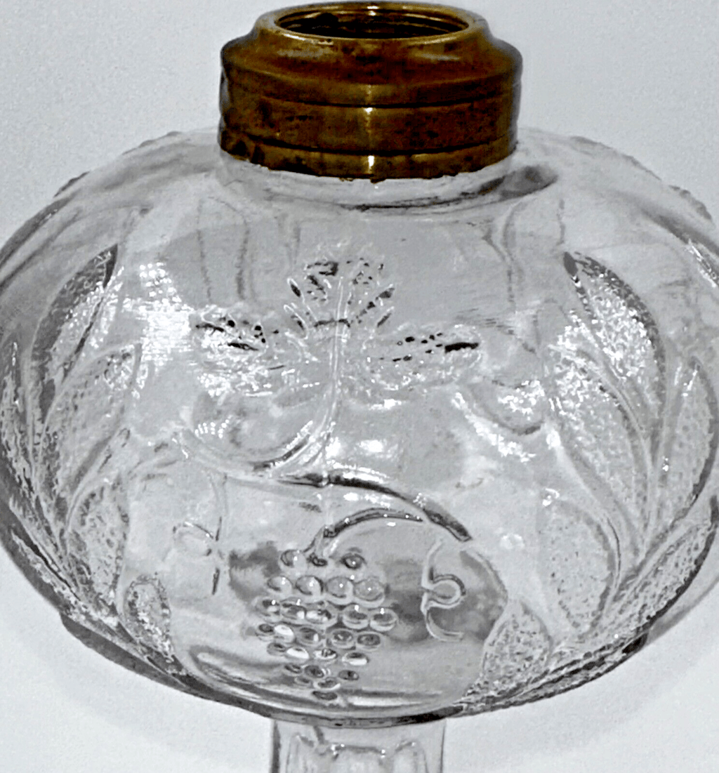 Antique GRAPE and FESTOON w/ STAR BAND Base Kerosene Oil Stand Lamp THURO 1 - 211i - AntiquesEtceteraAntique GRAPE and FESTOON w/ STAR BAND Base Kerosene Oil Stand Lamp THURO 1 - 211iAntique LightingAntiquesEtceteraAntiquesEtcetera
