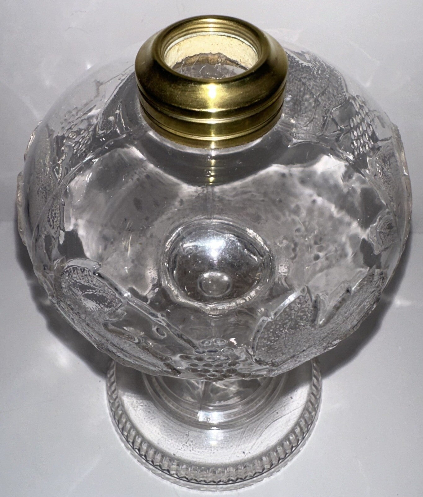 Antique GRAPE BAND Kerosene Oil Stand Lamp Thuro 1, 95c Paneled Stem Ribbed Base - AntiquesEtceteraAntique GRAPE BAND Kerosene Oil Stand Lamp Thuro 1, 95c Paneled Stem Ribbed BaseUnbrandedAntiquesEtcetera
