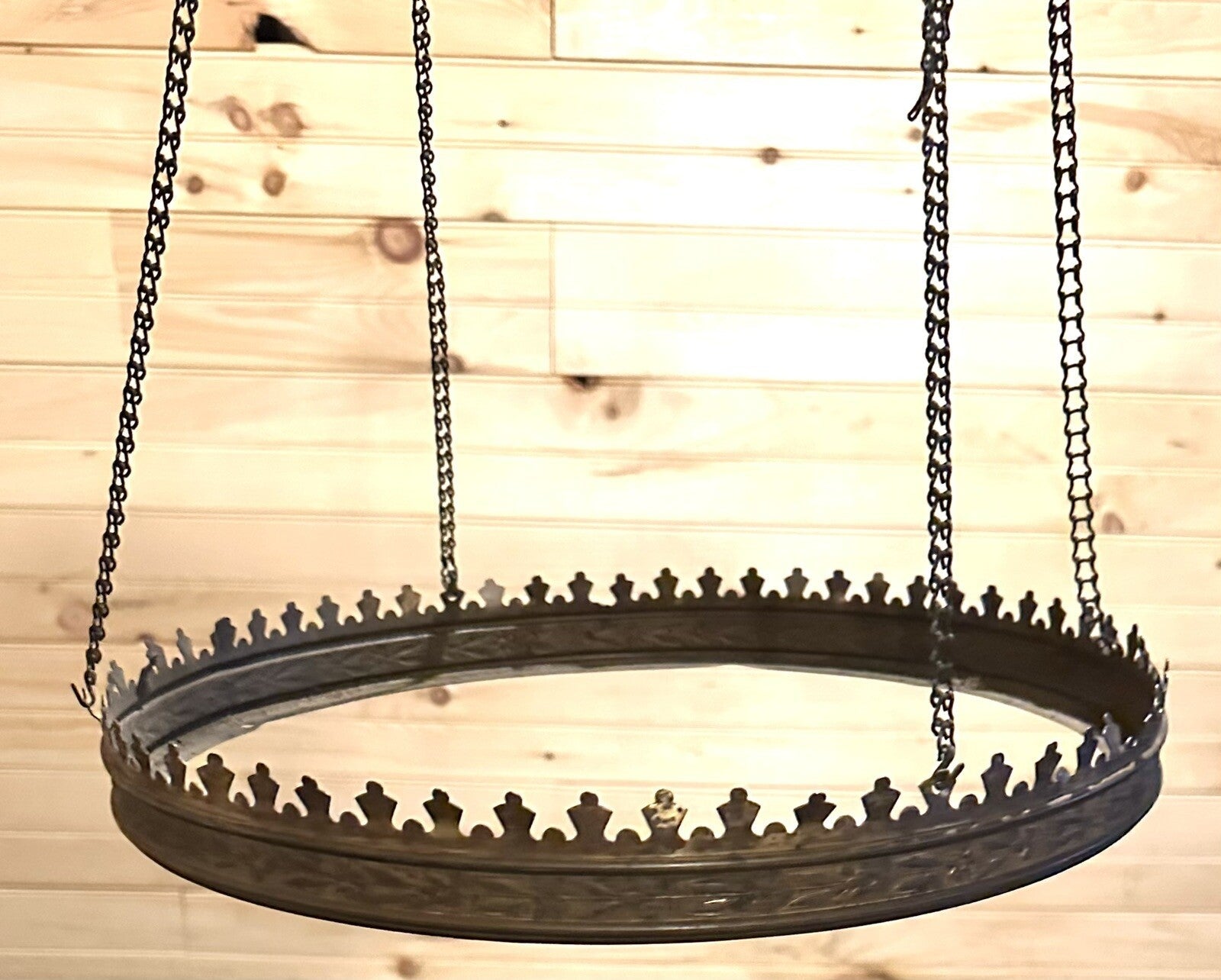 Antique Hanging Oil Kerosene Lamp Frame with Canopy and 14" Shade Holder - AntiquesEtceteraAntique Hanging Oil Kerosene Lamp Frame with Canopy and 14" Shade HolderAntiqueAntiquesEtcetera