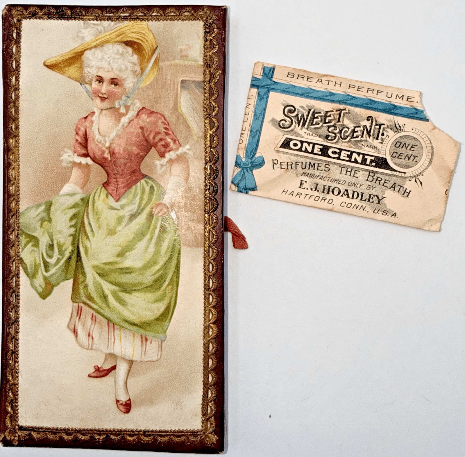 Antique Ireland Cosmetic Box with Breath Perfume Envelope EJ Hoadley Hartford Ct - AntiquesEtceteraAntique Ireland Cosmetic Box with Breath Perfume Envelope EJ Hoadley Hartford CtE J HoadleyAntiquesEtcetera