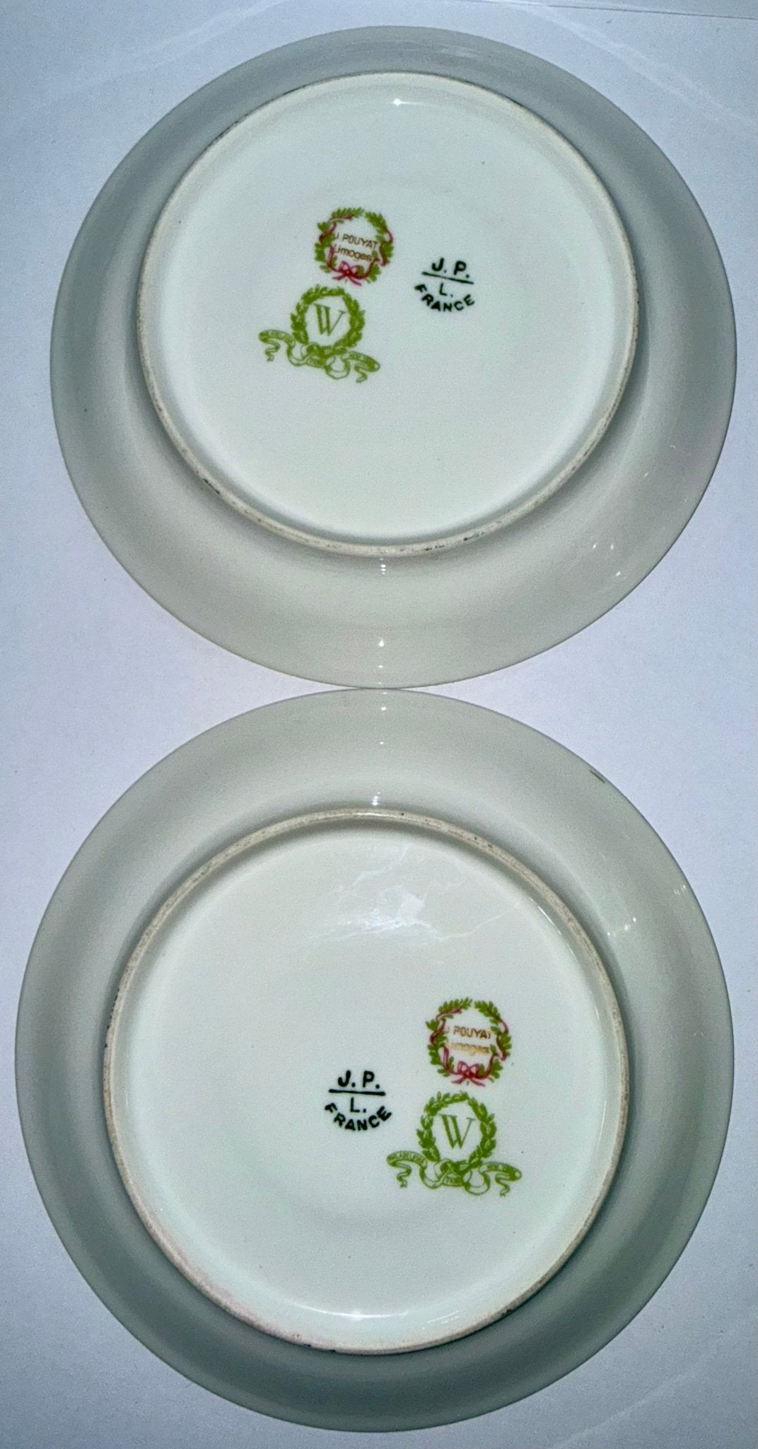 Antique Jean Pouyat Limoges France Bouillon Cup & Saucer Service for 12, Hand Decorated Roses & Gilt - AntiquesEtceteraAntique Jean Pouyat Limoges France Bouillon Cup & Saucer Service for 12, Hand Decorated Roses & GiltElegant / Collectible DinnerwareJean Pouyat LimogesAntiquesEtcetera