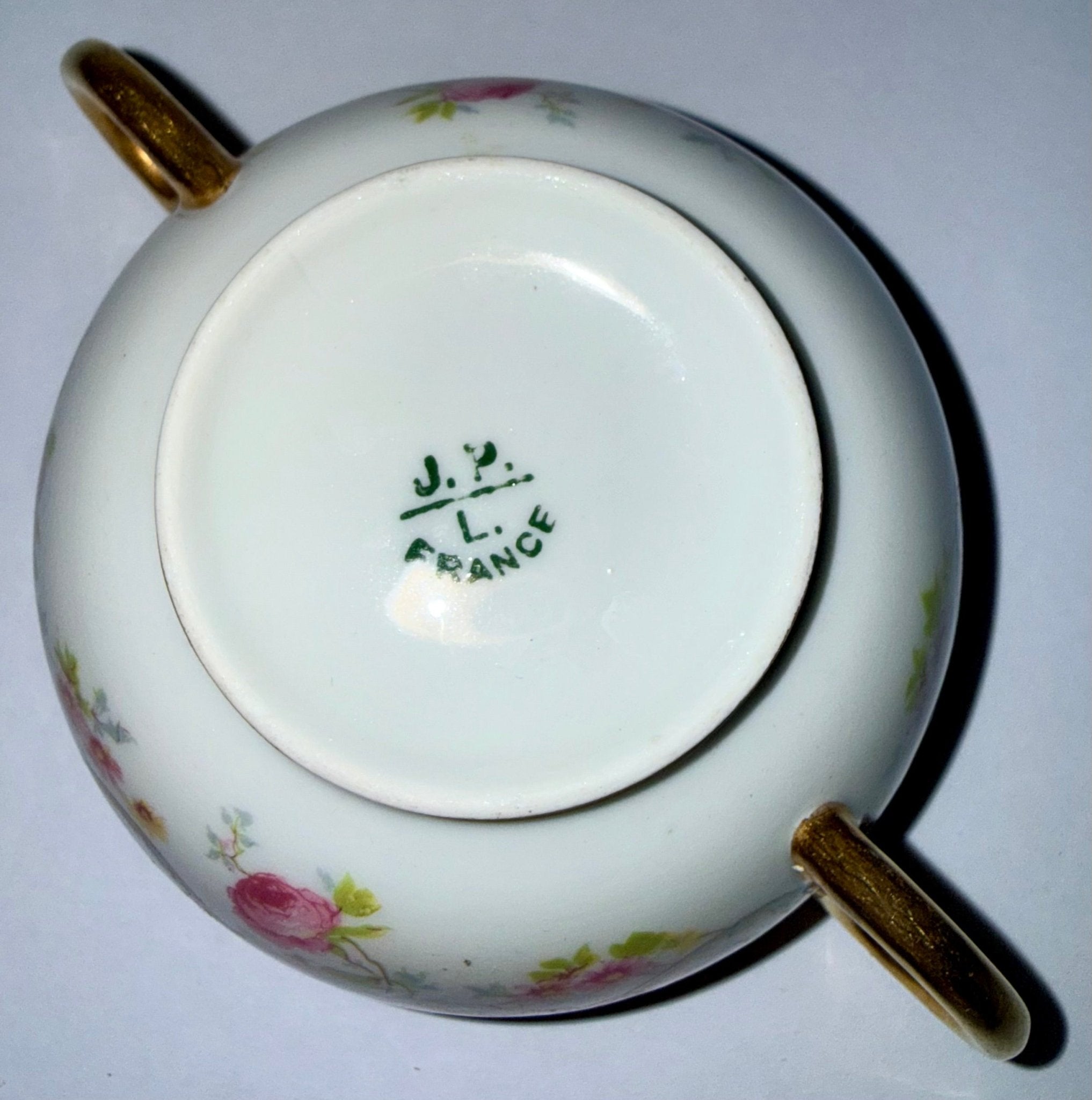 Antique Jean Pouyat Limoges France Bouillon Cup & Saucer Service for 12, Hand Decorated Roses & Gilt - AntiquesEtceteraAntique Jean Pouyat Limoges France Bouillon Cup & Saucer Service for 12, Hand Decorated Roses & GiltElegant / Collectible DinnerwareJean Pouyat LimogesAntiquesEtcetera