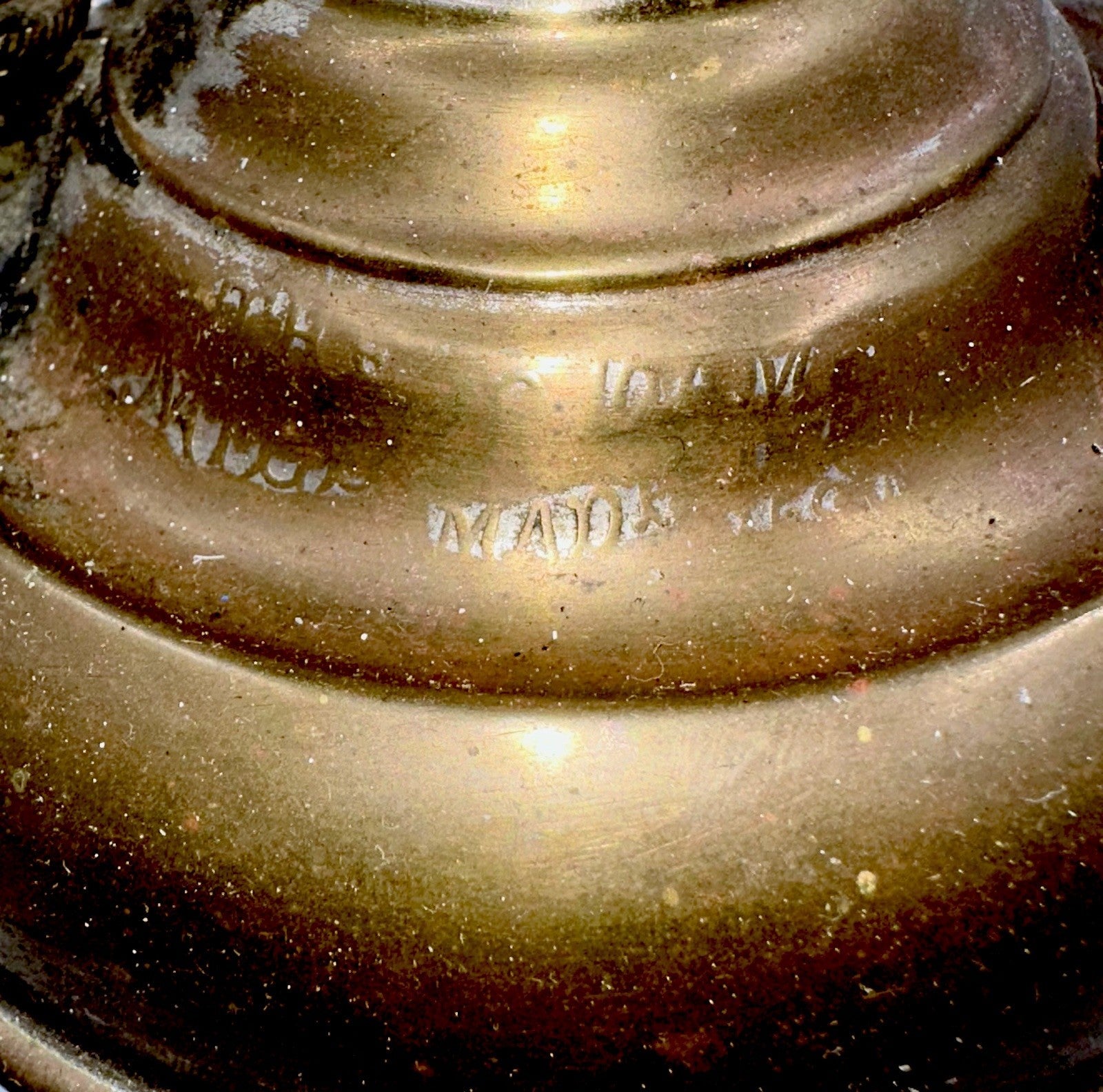 Antique Junior Brass E. Miller Kerosene Lamp w/ Working Burner, Wick and Riser - AntiquesEtceteraAntique Junior Brass E. Miller Kerosene Lamp w/ Working Burner, Wick and RiserEdward MillerAntiquesEtcetera