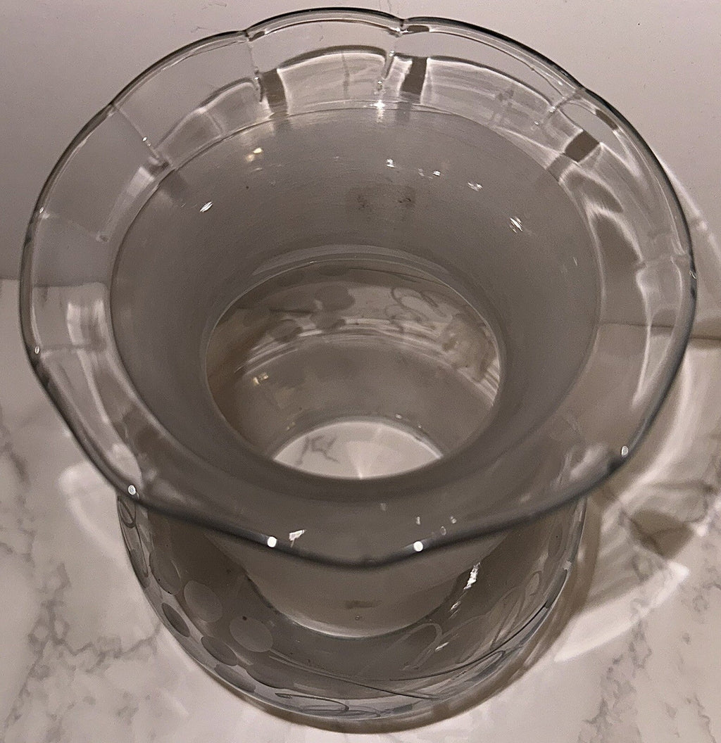 Antique Kerosene Oil Oregon Glass Lamp Shade Etched Grape Vine Motif 3 1/2" Rim - AntiquesEtceteraAntique Kerosene Oil Oregon Glass Lamp Shade Etched Grape Vine Motif 3 1/2" RimAntiqueAntiquesEtcetera