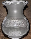 Antique Kerosene Oil Oregon Glass Lamp Shade Etched Grape Vine Motif 3 1/2" Rim - AntiquesEtceteraAntique Kerosene Oil Oregon Glass Lamp Shade Etched Grape Vine Motif 3 1/2" RimAntiqueAntiquesEtcetera