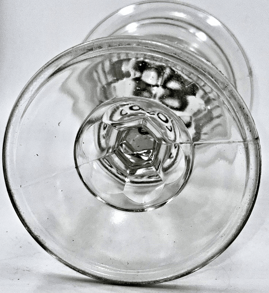 Antique Kerosene Oil Stand Lamp, Prism Band Under Glass in Font, Diamond Stem - AntiquesEtceteraAntique Kerosene Oil Stand Lamp, Prism Band Under Glass in Font, Diamond StemAntiqueAntiquesEtcetera
