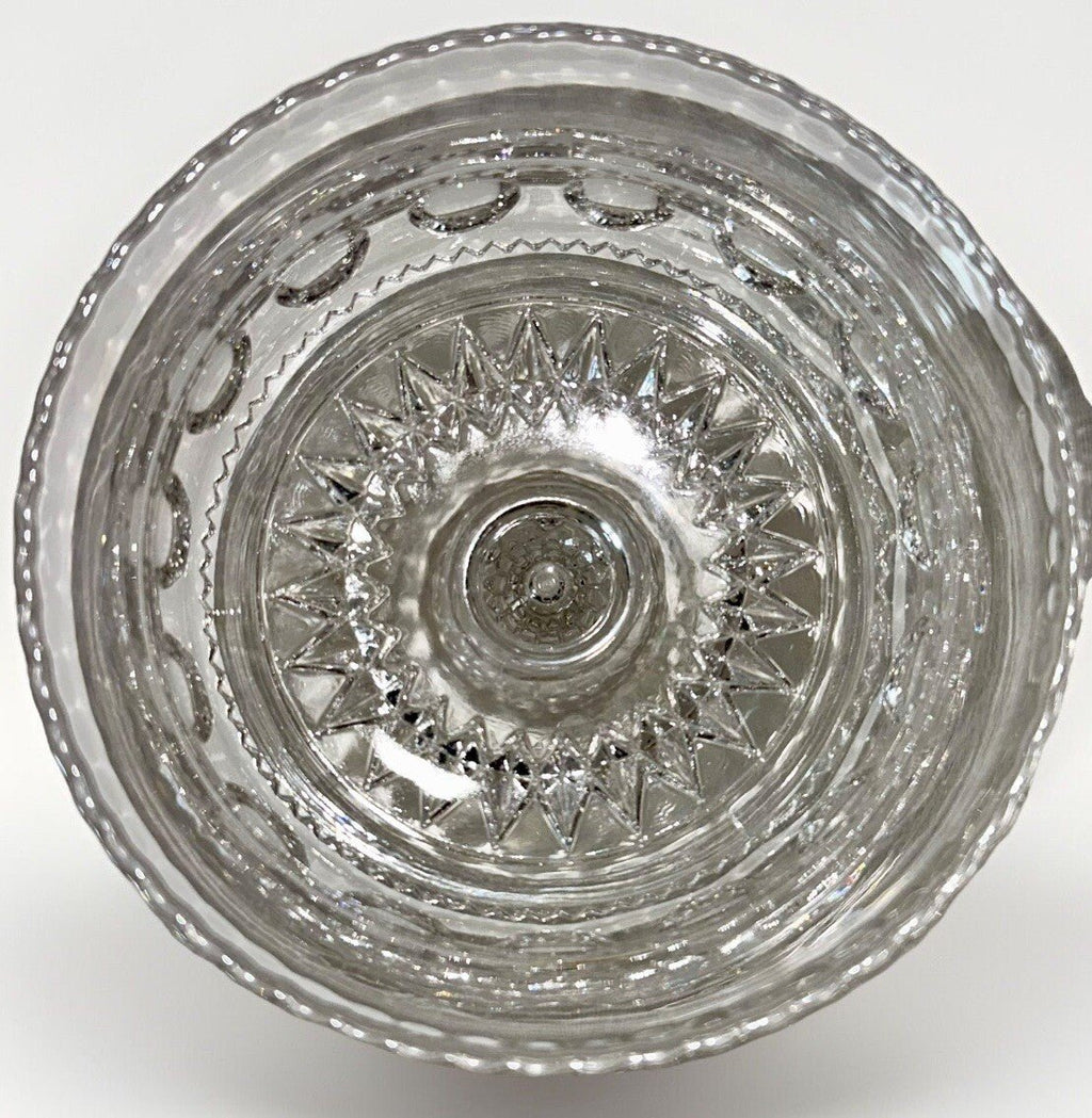 Antique Kings Crown Candy Dish Fruit Compote U.S. Glass Bullseye ZigZag Motif - AntiquesEtceteraAntique Kings Crown Candy Dish Fruit Compote U.S. Glass Bullseye ZigZag MotifU.S. GlassAntiquesEtcetera
