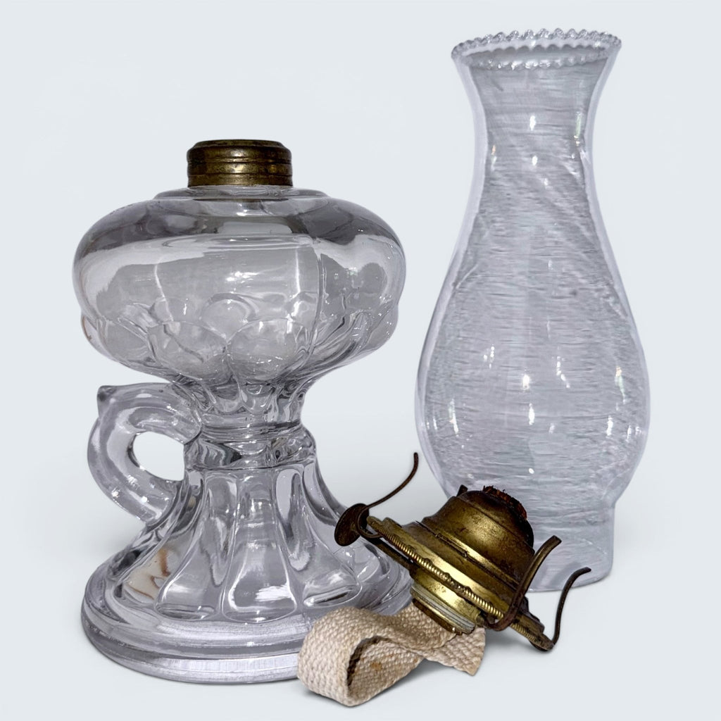 Antique "Late Petal" Kerosene or Oil Lamp with Chimney and Burner Thuro Bk 1, p. 318 - AntiquesEtceteraAntique "Late Petal" Kerosene or Oil Lamp with Chimney and Burner Thuro Bk 1, p. 318Antique LightingAntiquesEtceteraAntiquesEtcetera