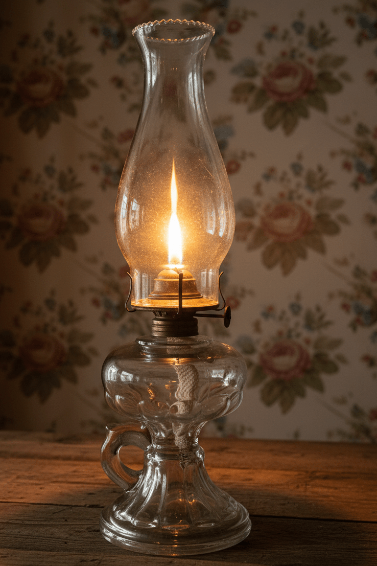 Antique "Late Petal" Kerosene or Oil Lamp with Chimney and Burner Thuro Bk 1, p. 318 - AntiquesEtceteraAntique "Late Petal" Kerosene or Oil Lamp with Chimney and Burner Thuro Bk 1, p. 318Antique LightingAntiquesEtceteraAntiquesEtcetera
