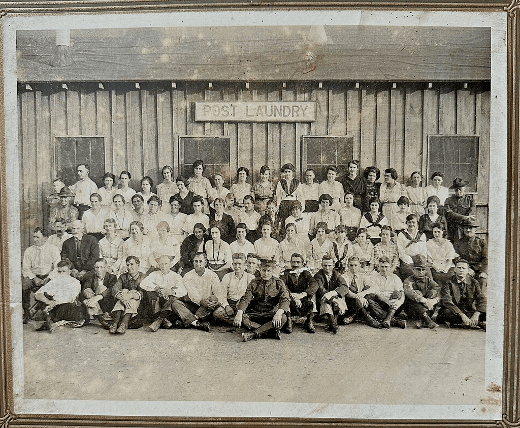 Antique Military Photograph Assorted Soldiers Men Women at Post Laundry Building - AntiquesEtceteraAntique Military Photograph Assorted Soldiers Men Women at Post Laundry BuildingAntiquesEtceteraAntiquesEtcetera