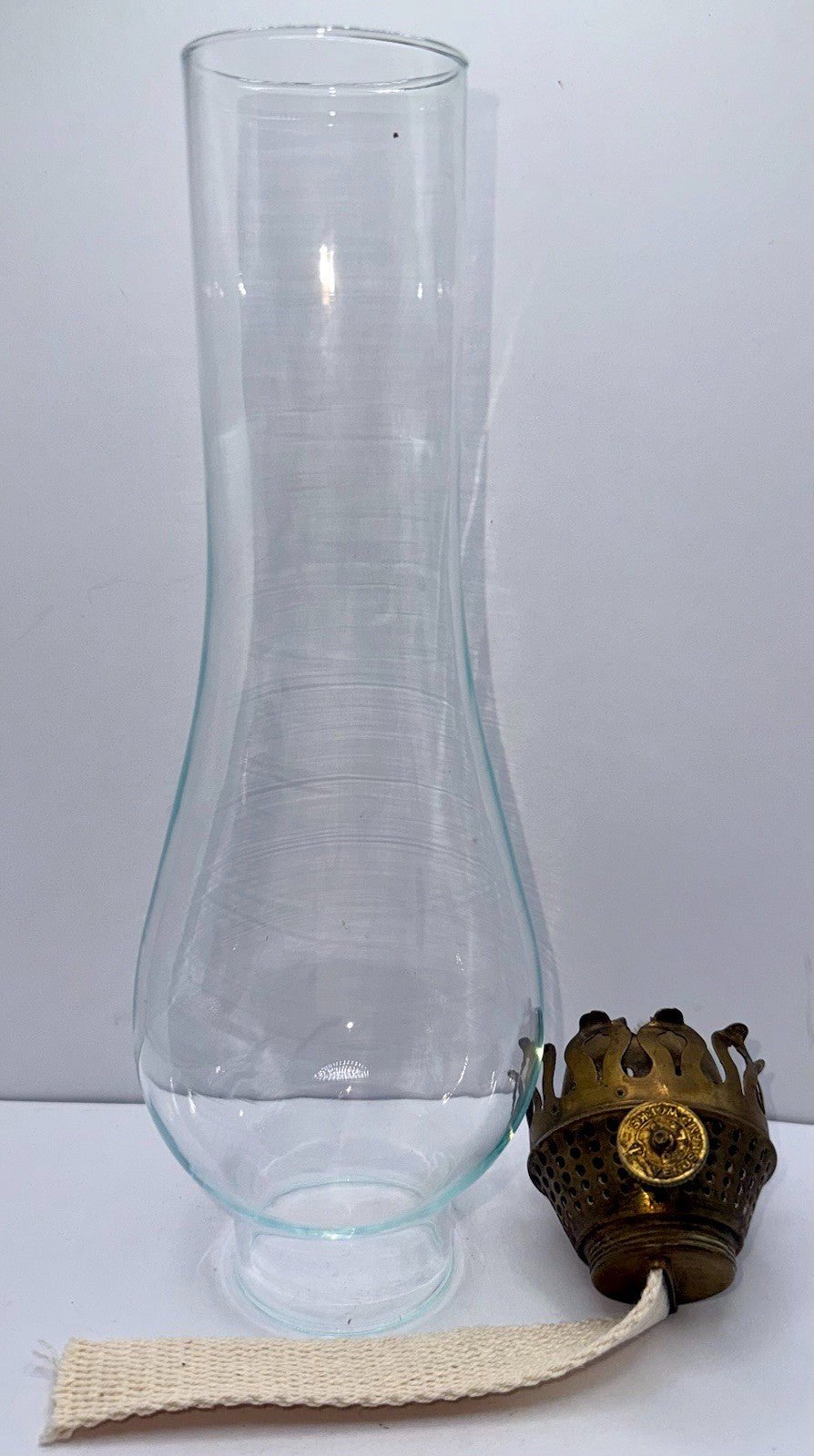Antique Oil Kerosene Burner London Venus Lamp Works 1 1/4" Thread w/ Chimney - AntiquesEtceteraAntique Oil Kerosene Burner London Venus Lamp Works 1 1/4" Thread w/ ChimneyAntiquesEtceteraAntiquesEtcetera