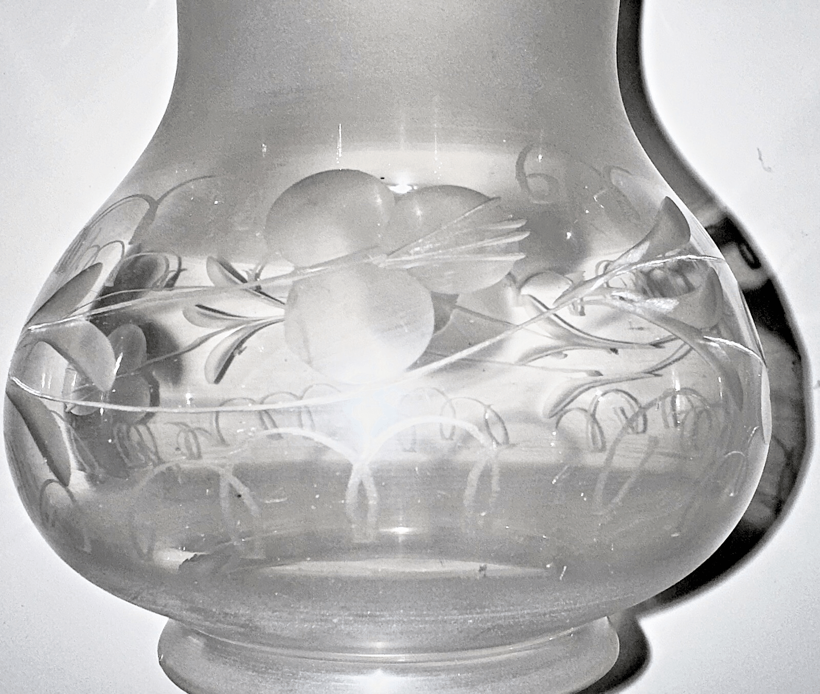 Antique Oil Kerosene Glass Oregon Lamp Shade Cut & Etched Victorian Clover Motif - AntiquesEtceteraAntique Oil Kerosene Glass Oregon Lamp Shade Cut & Etched Victorian Clover MotifAntiqueAntiquesEtcetera