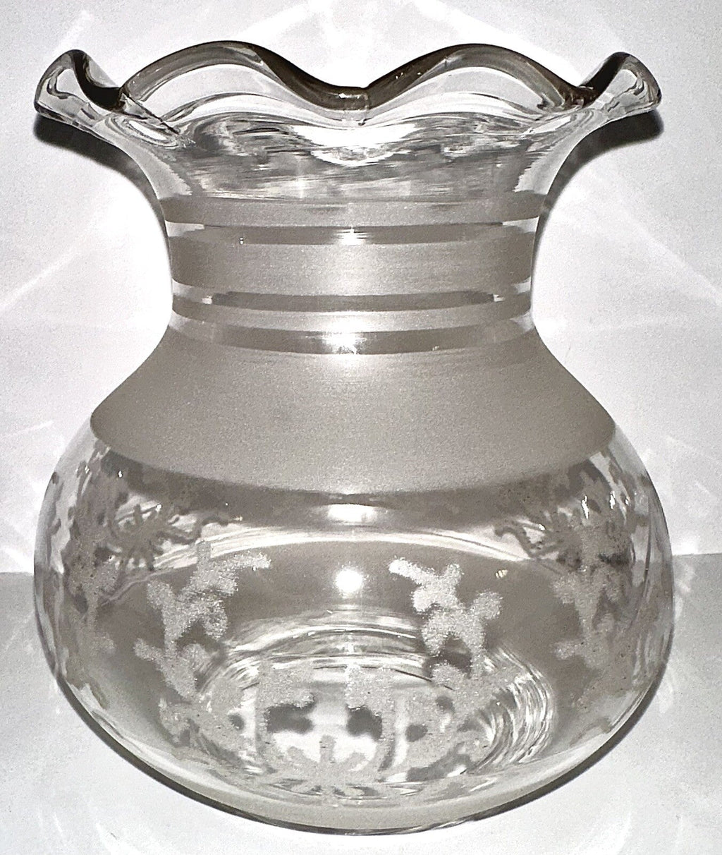Antique Oil Kerosene Glass Oregon Lamp Shade Etched Glass Art Deco Wreath 3" Rim - AntiquesEtceteraAntique Oil Kerosene Glass Oregon Lamp Shade Etched Glass Art Deco Wreath 3" RimAntiqueAntiquesEtcetera
