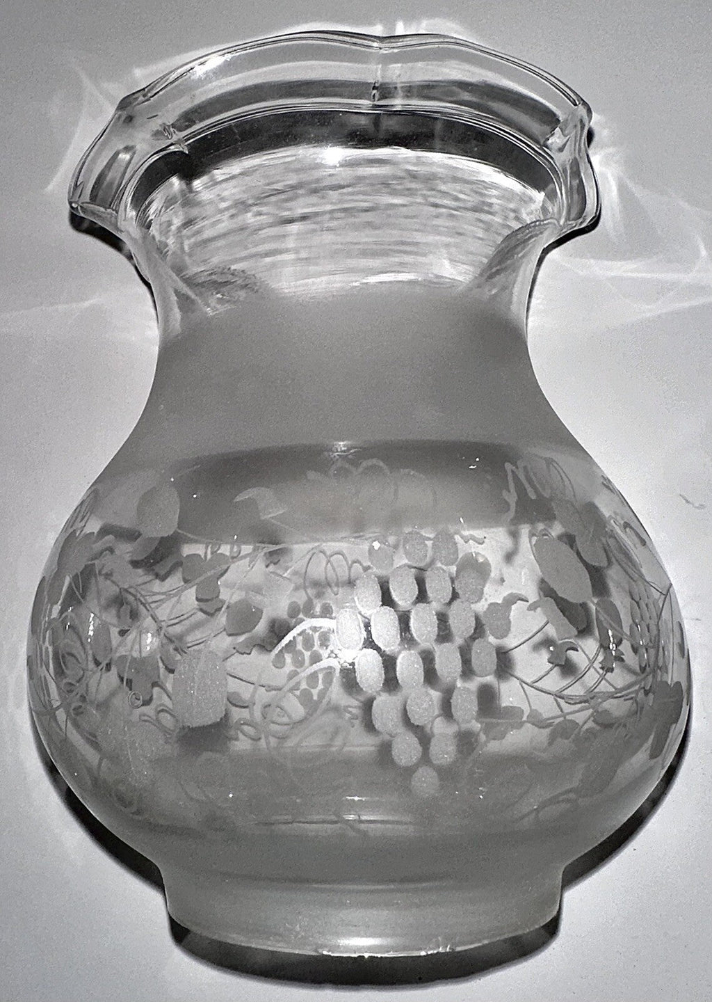 Antique Oil Kerosene Glass Oregon Lamp Shade w/ Intricate Victorian Grape Motif - AntiquesEtceteraAntique Oil Kerosene Glass Oregon Lamp Shade w/ Intricate Victorian Grape MotifAntiqueAntiquesEtcetera