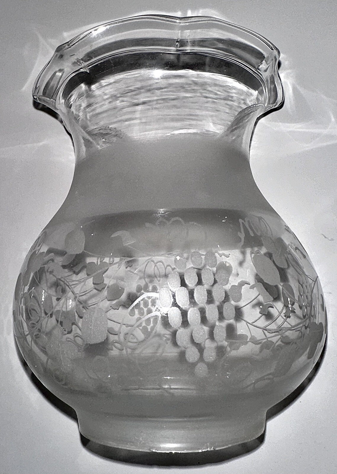 Antique Oil Kerosene Glass Oregon Lamp Shade w/ Intricate Victorian Grape Motif - AntiquesEtceteraAntique Oil Kerosene Glass Oregon Lamp Shade w/ Intricate Victorian Grape MotifAntiqueAntiquesEtcetera