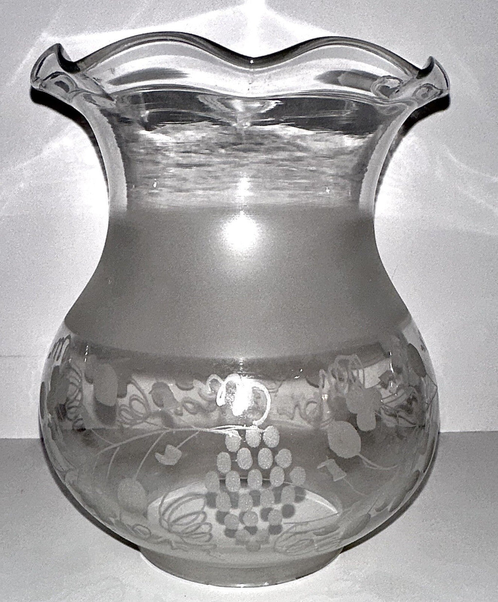 Antique Oil Kerosene Glass Oregon Lamp Shade w/ Intricate Victorian Grape Motif - AntiquesEtceteraAntique Oil Kerosene Glass Oregon Lamp Shade w/ Intricate Victorian Grape MotifAntiqueAntiquesEtcetera