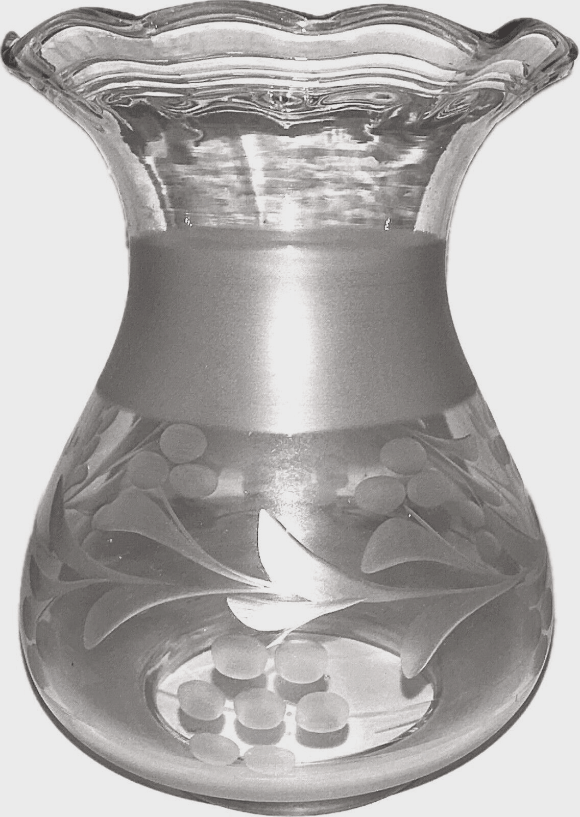 Antique Oil Kerosene Oregon Glass Lamp Shade Conical w/ Wheel Cut Daisies 3" Rim - AntiquesEtceteraAntique Oil Kerosene Oregon Glass Lamp Shade Conical w/ Wheel Cut Daisies 3" RimAntiqueAntiquesEtcetera