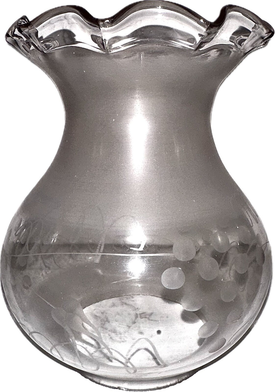Antique Oil Kerosene Oregon Glass Lamp Shade Etched Grape Vine Motif 3 1/2" Rim - AntiquesEtceteraAntique Oil Kerosene Oregon Glass Lamp Shade Etched Grape Vine Motif 3 1/2" RimAntiqueAntiquesEtcetera
