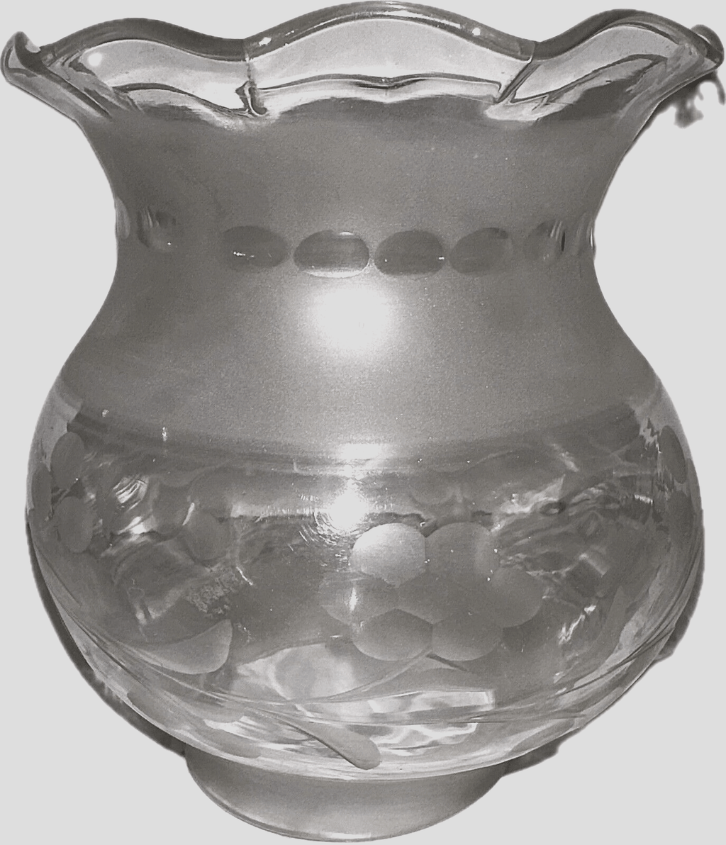Antique Oil Kerosene Oregon Glass Lamp Shade Wheel Cut Daisy Garland 3" Fitter - AntiquesEtceteraAntique Oil Kerosene Oregon Glass Lamp Shade Wheel Cut Daisy Garland 3" FitterAntiqueAntiquesEtcetera