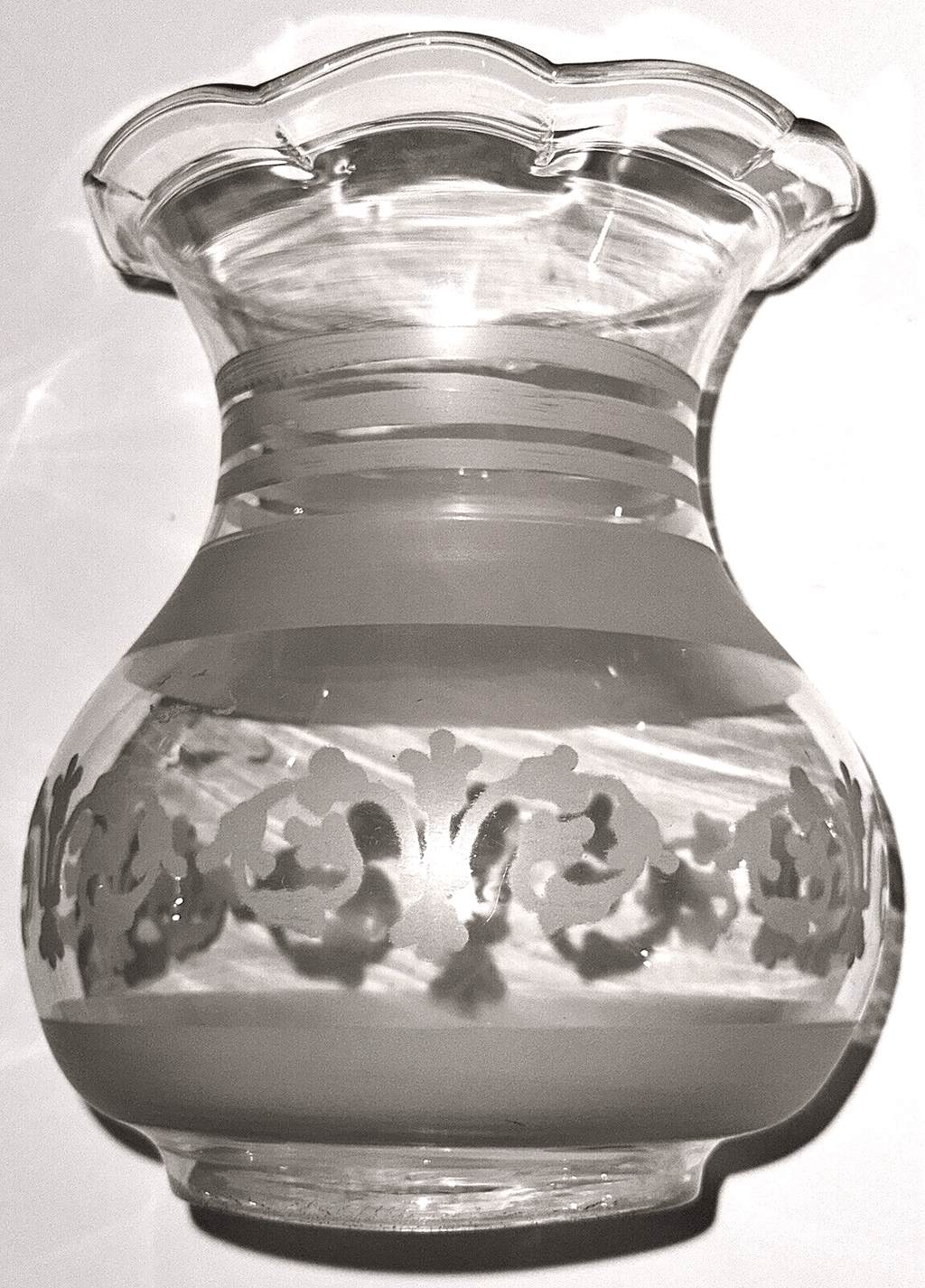 Antique Oil Kerosene Oregon Lamp Shade Cut & Engraved Glass Victorian Botanical - AntiquesEtceteraAntique Oil Kerosene Oregon Lamp Shade Cut & Engraved Glass Victorian BotanicalAntiqueAntiquesEtcetera