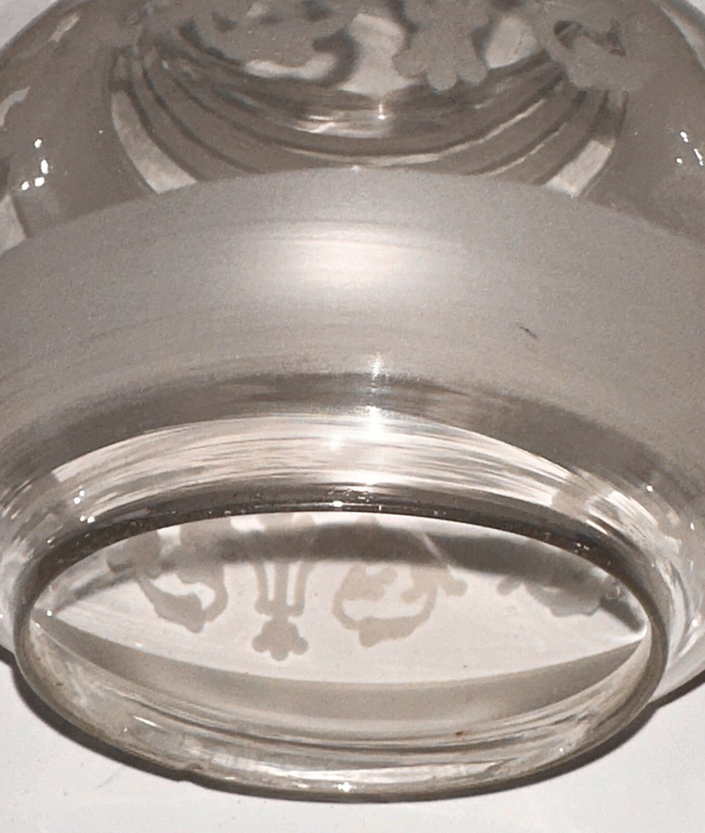 Antique Oil Kerosene Oregon Lamp Shade Cut & Engraved Glass Victorian Botanical - AntiquesEtceteraAntique Oil Kerosene Oregon Lamp Shade Cut & Engraved Glass Victorian BotanicalAntiqueAntiquesEtcetera