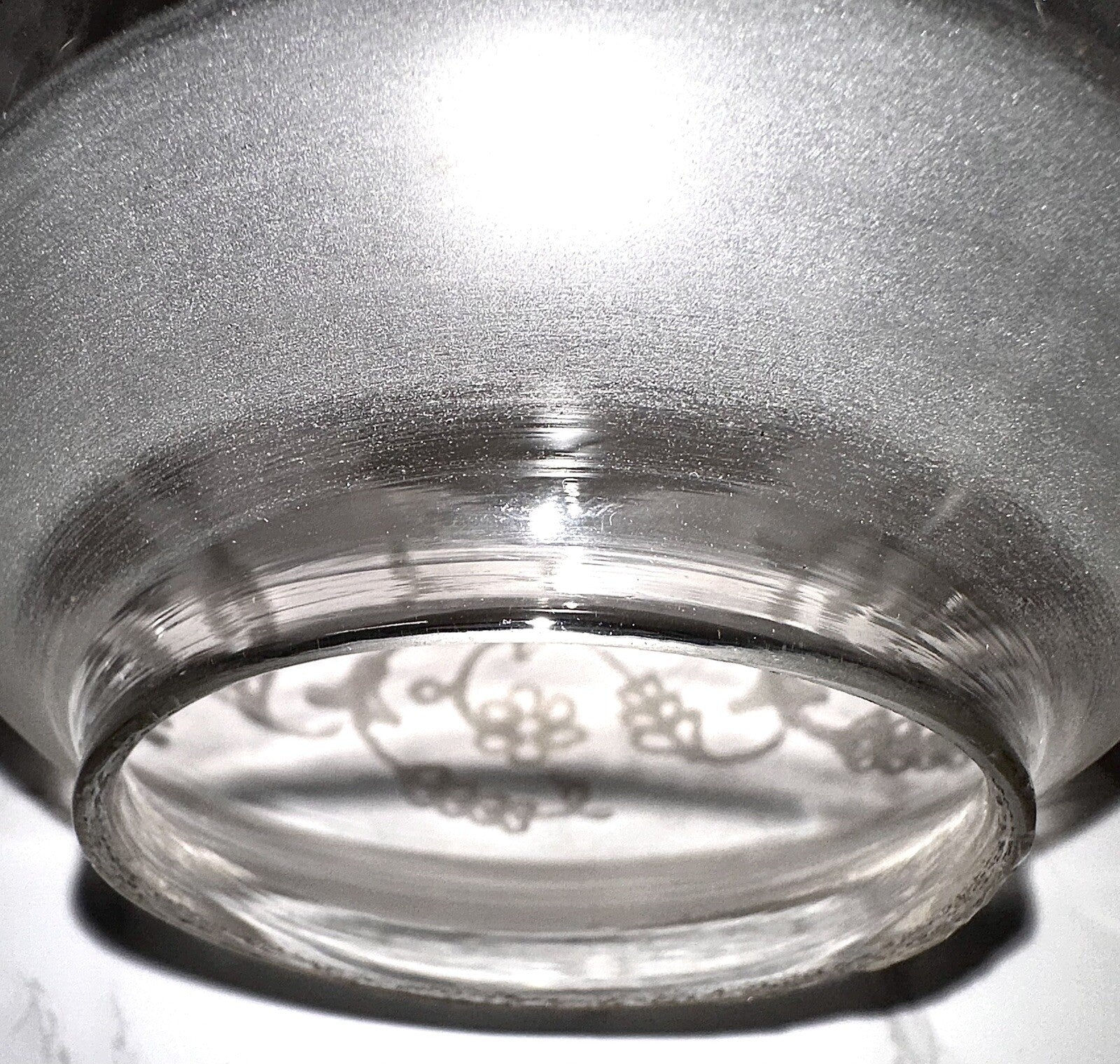 Antique Oil Kerosene Oregon Lamp Shade Etched Victorian Daisy Garland 3" Rim - AntiquesEtceteraAntique Oil Kerosene Oregon Lamp Shade Etched Victorian Daisy Garland 3" RimAntiqueAntiquesEtcetera