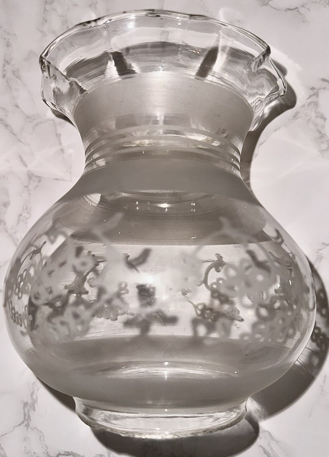 Antique Oil Kerosene Oregon Lamp Shade Etched Victorian Daisy Garland 3" Rim - AntiquesEtceteraAntique Oil Kerosene Oregon Lamp Shade Etched Victorian Daisy Garland 3" RimAntiqueAntiquesEtcetera
