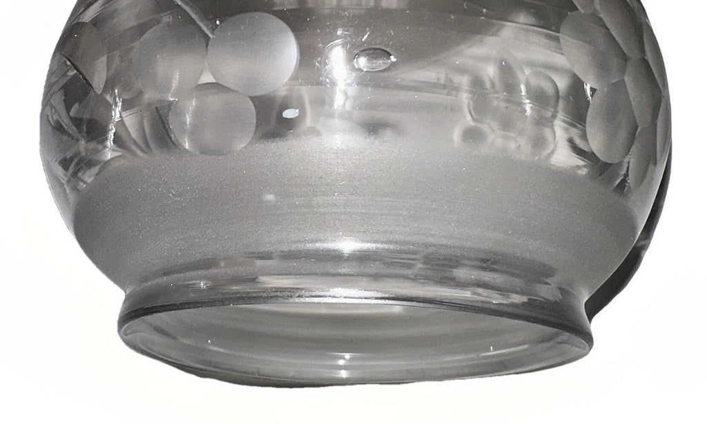 Antique Oil Kerosene Oregon Lamp Shade Victorian Floral Glass With 3" Rim - AntiquesEtceteraAntique Oil Kerosene Oregon Lamp Shade Victorian Floral Glass With 3" RimAntiqueAntiquesEtcetera