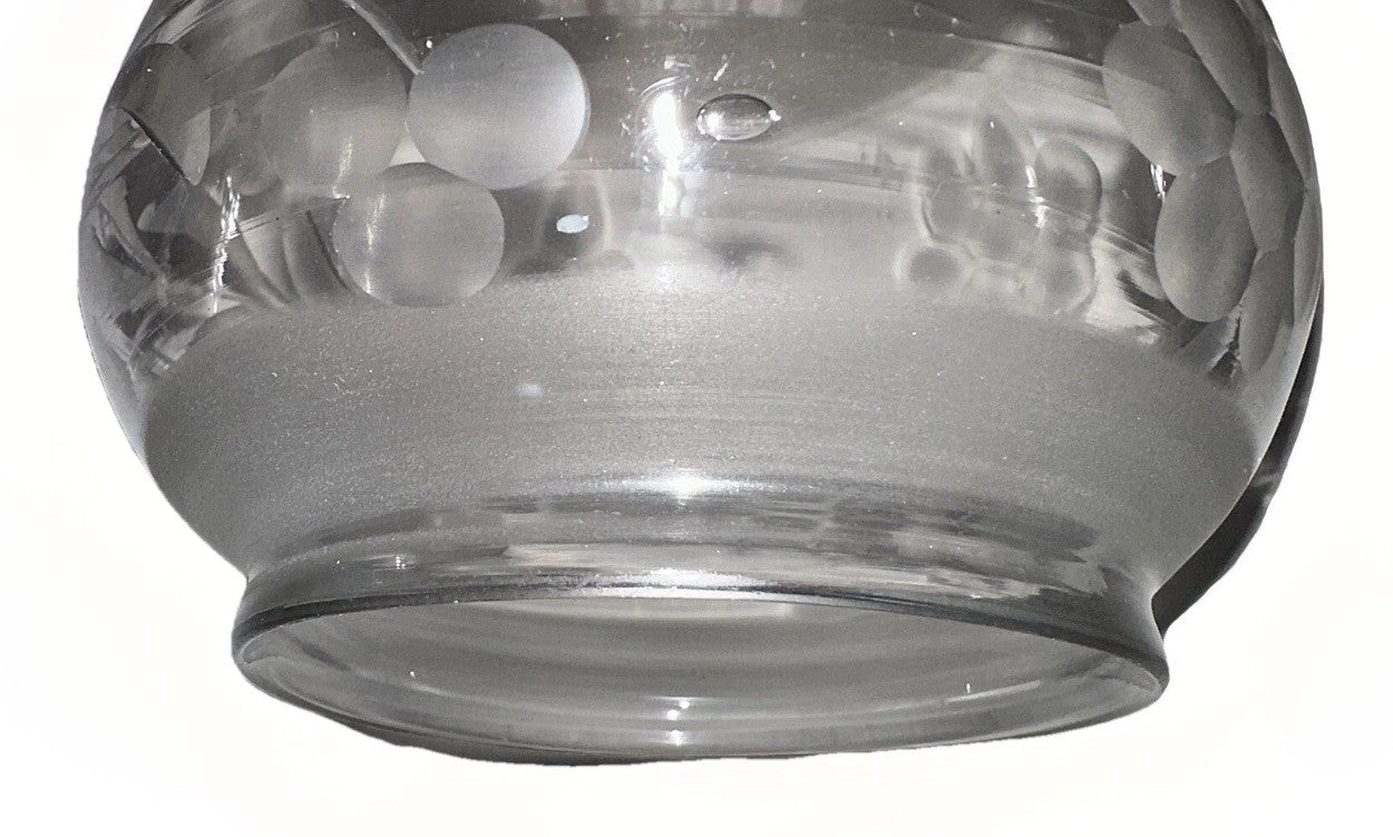 Antique Oil Kerosene Oregon Lamp Shade Victorian Floral Glass With 3" Rim - AntiquesEtceteraAntique Oil Kerosene Oregon Lamp Shade Victorian Floral Glass With 3" RimAntiqueAntiquesEtcetera