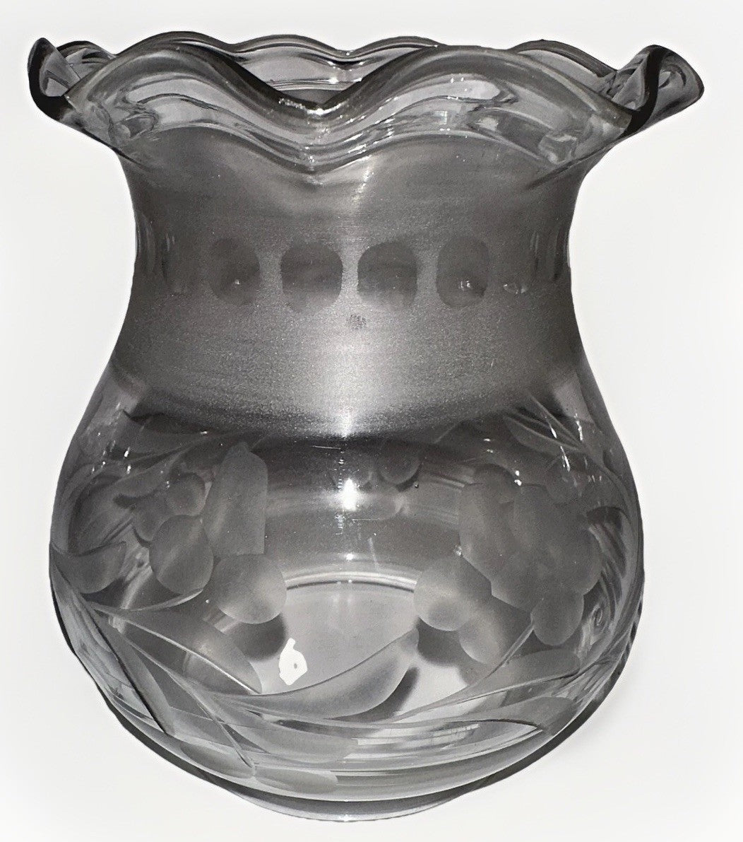 Antique Oil Kerosene Oregon Lamp Shade Victorian Floral Glass With 3" Rim - AntiquesEtceteraAntique Oil Kerosene Oregon Lamp Shade Victorian Floral Glass With 3" RimAntiqueAntiquesEtcetera