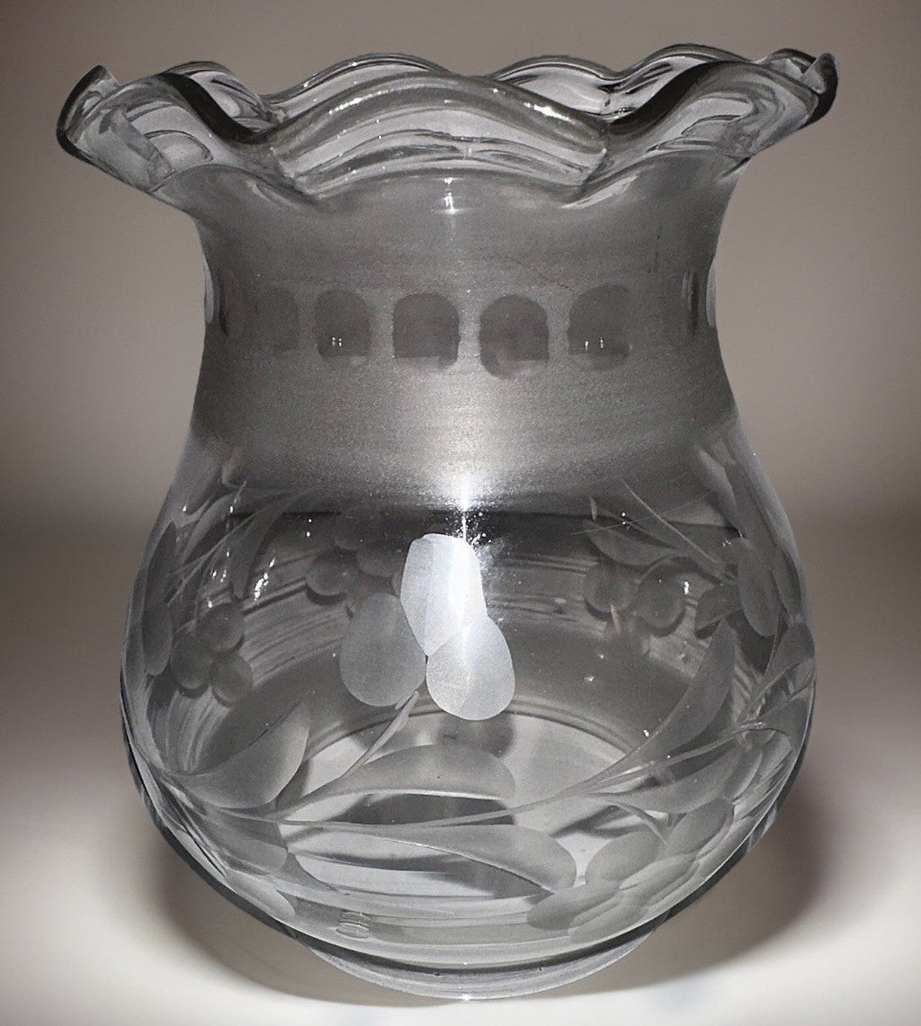 Antique Oil Kerosene Oregon Lamp Shade Victorian Floral Glass With 3" Rim - AntiquesEtceteraAntique Oil Kerosene Oregon Lamp Shade Victorian Floral Glass With 3" RimAntiqueAntiquesEtcetera