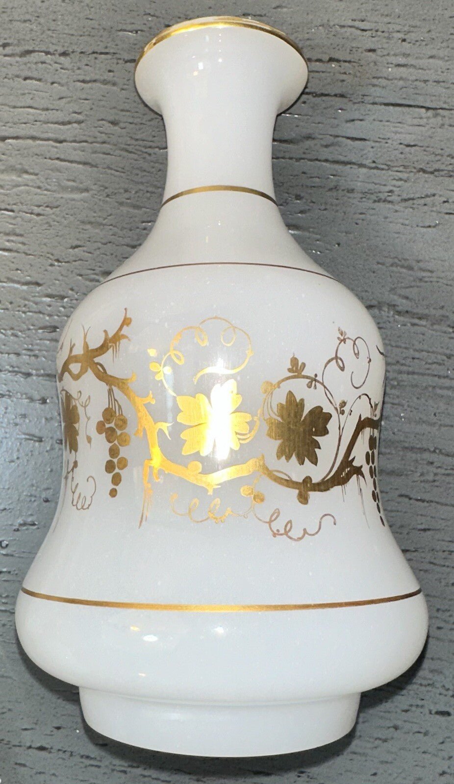 Antique Opaline Tumble Up Gilt Decorated Glass Grape Cluster Vine Smooth Pontil - AntiquesEtceteraAntique Opaline Tumble Up Gilt Decorated Glass Grape Cluster Vine Smooth PontilUnmarkedAntiquesEtcetera