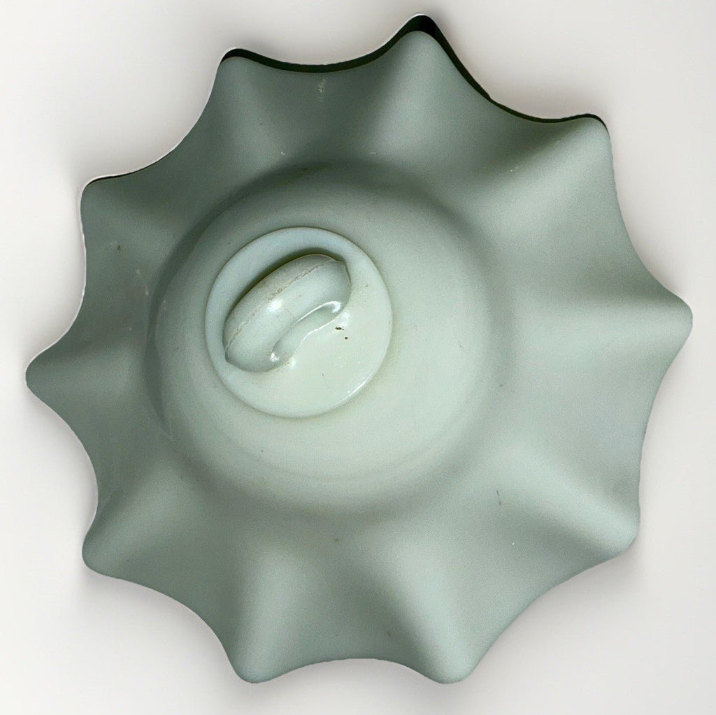 Antique Opaque White Glass Smoke Shade for Kerosene Oil Hanging Lamp 7 1/2" Diam - AntiquesEtceteraAntique Opaque White Glass Smoke Shade for Kerosene Oil Hanging Lamp 7 1/2" DiamAntiqueAntiquesEtcetera