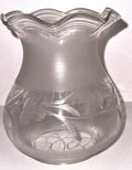 Antique Oregon Lamp Shade Kerosene Oil Pretty Victorian Motif Cut Glass 3" Rim - AntiquesEtceteraAntique Oregon Lamp Shade Kerosene Oil Pretty Victorian Motif Cut Glass 3" RimAntiqueAntiquesEtcetera