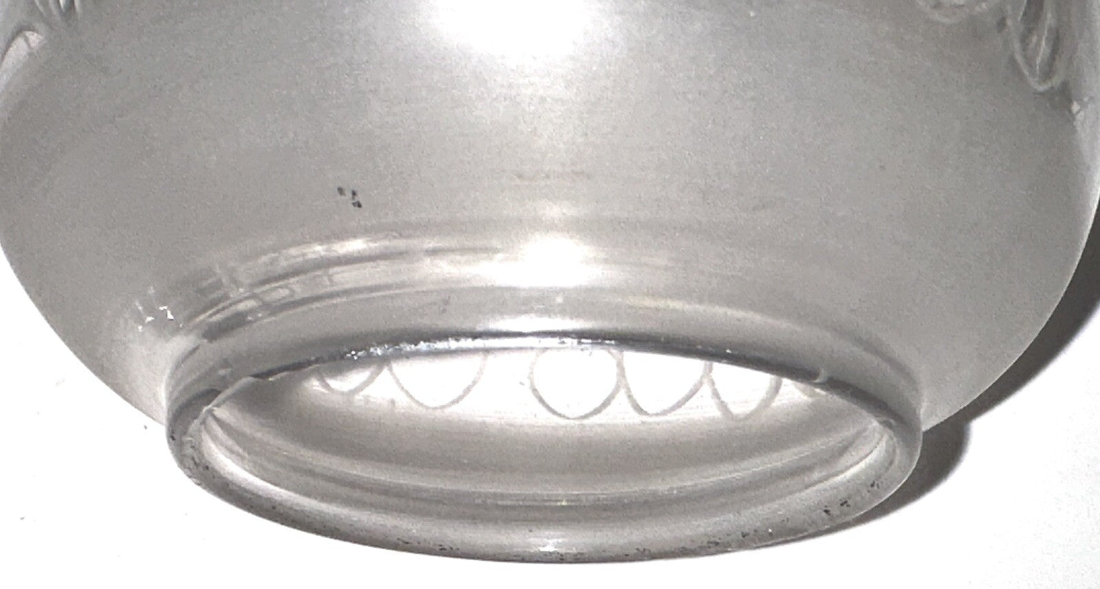 Antique Oregon Lamp Shade Kerosene Oil Pretty Victorian Motif Cut Glass 3" Rim - AntiquesEtceteraAntique Oregon Lamp Shade Kerosene Oil Pretty Victorian Motif Cut Glass 3" RimAntiqueAntiquesEtcetera