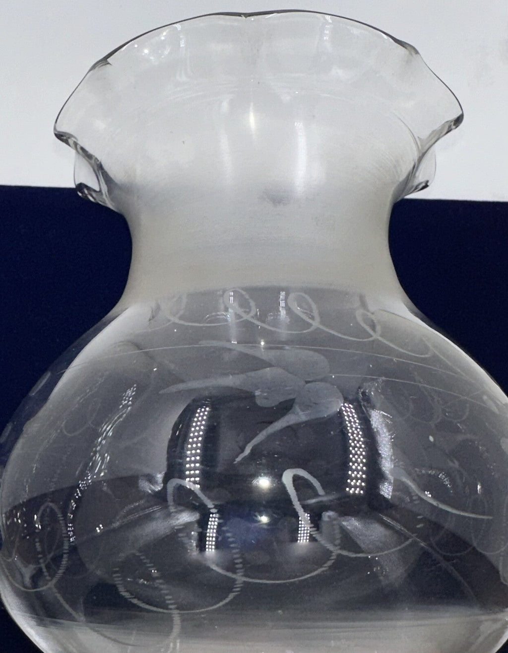 Antique Oregon Oil / Kerosene Banquet Glass Lamp Shade Cut & Engraved Victorian - AntiquesEtceteraAntique Oregon Oil / Kerosene Banquet Glass Lamp Shade Cut & Engraved VictorianAntiqueAntiquesEtcetera
