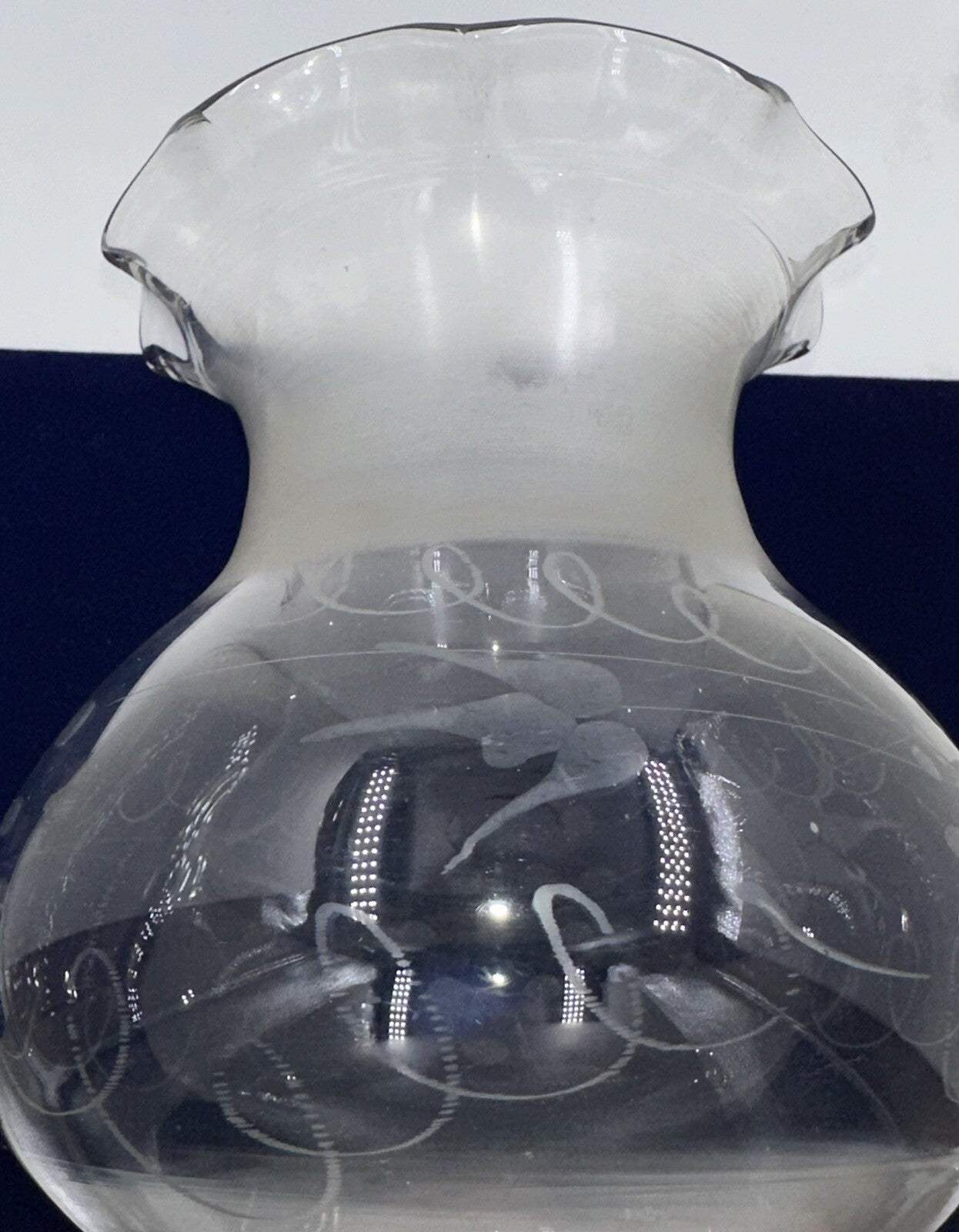 Antique Oregon Oil / Kerosene Banquet Glass Lamp Shade Cut & Engraved Victorian - AntiquesEtceteraAntique Oregon Oil / Kerosene Banquet Glass Lamp Shade Cut & Engraved VictorianAntiqueAntiquesEtcetera