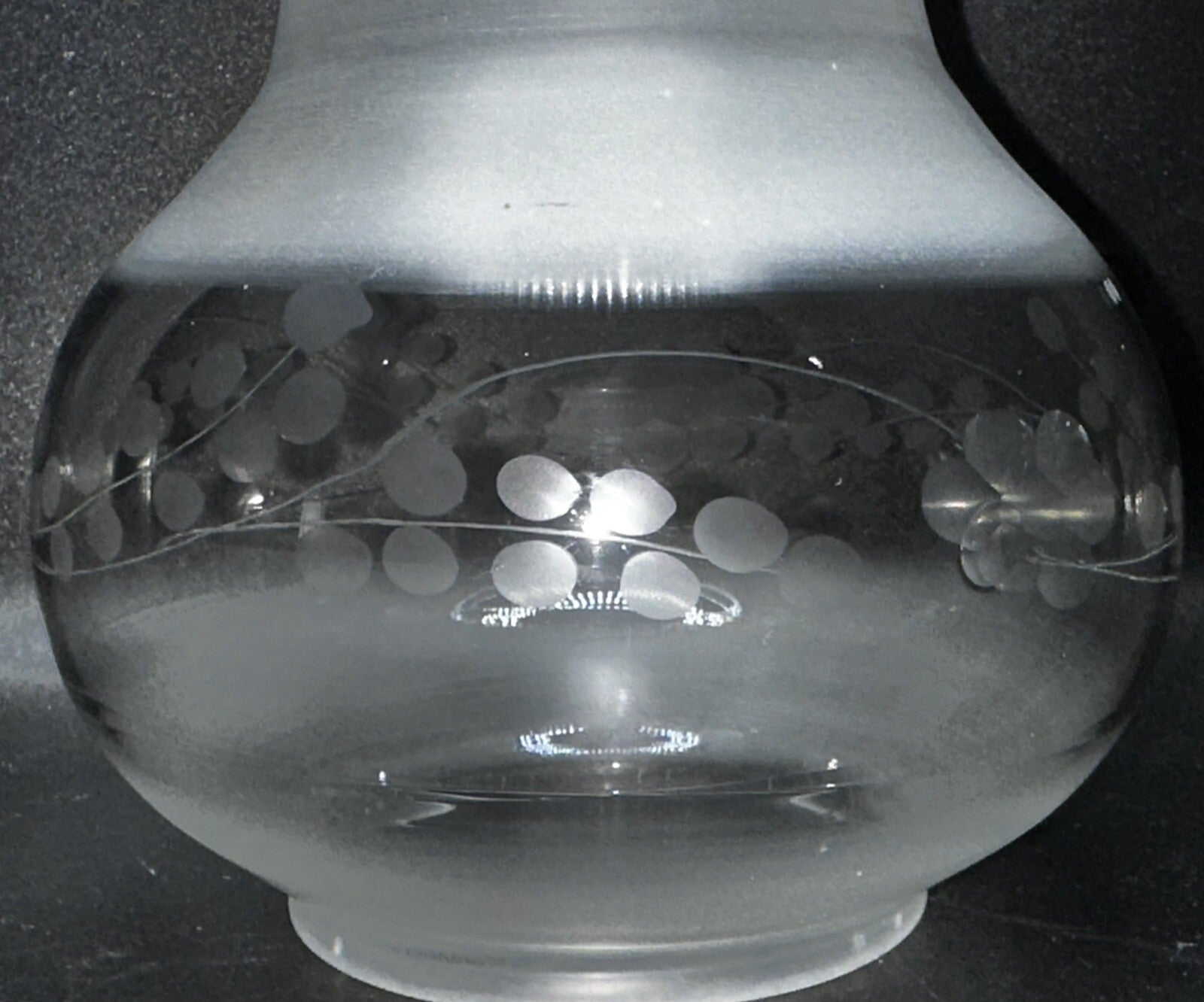Antique Oregon Oil Kerosene Banquet Lamp Shade Etched Floral Band 3 3/8" Fitter - AntiquesEtceteraAntique Oregon Oil Kerosene Banquet Lamp Shade Etched Floral Band 3 3/8" FitterAntiqueAntiquesEtcetera