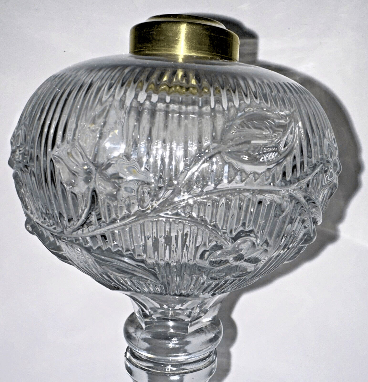 Antique PERIWINKLE Kerosene or Oil Stand Lamp Thuro II, 110i Lovely Floral Motif - AntiquesEtceteraAntique PERIWINKLE Kerosene or Oil Stand Lamp Thuro II, 110i Lovely Floral MotifUnbrandedAntiquesEtcetera