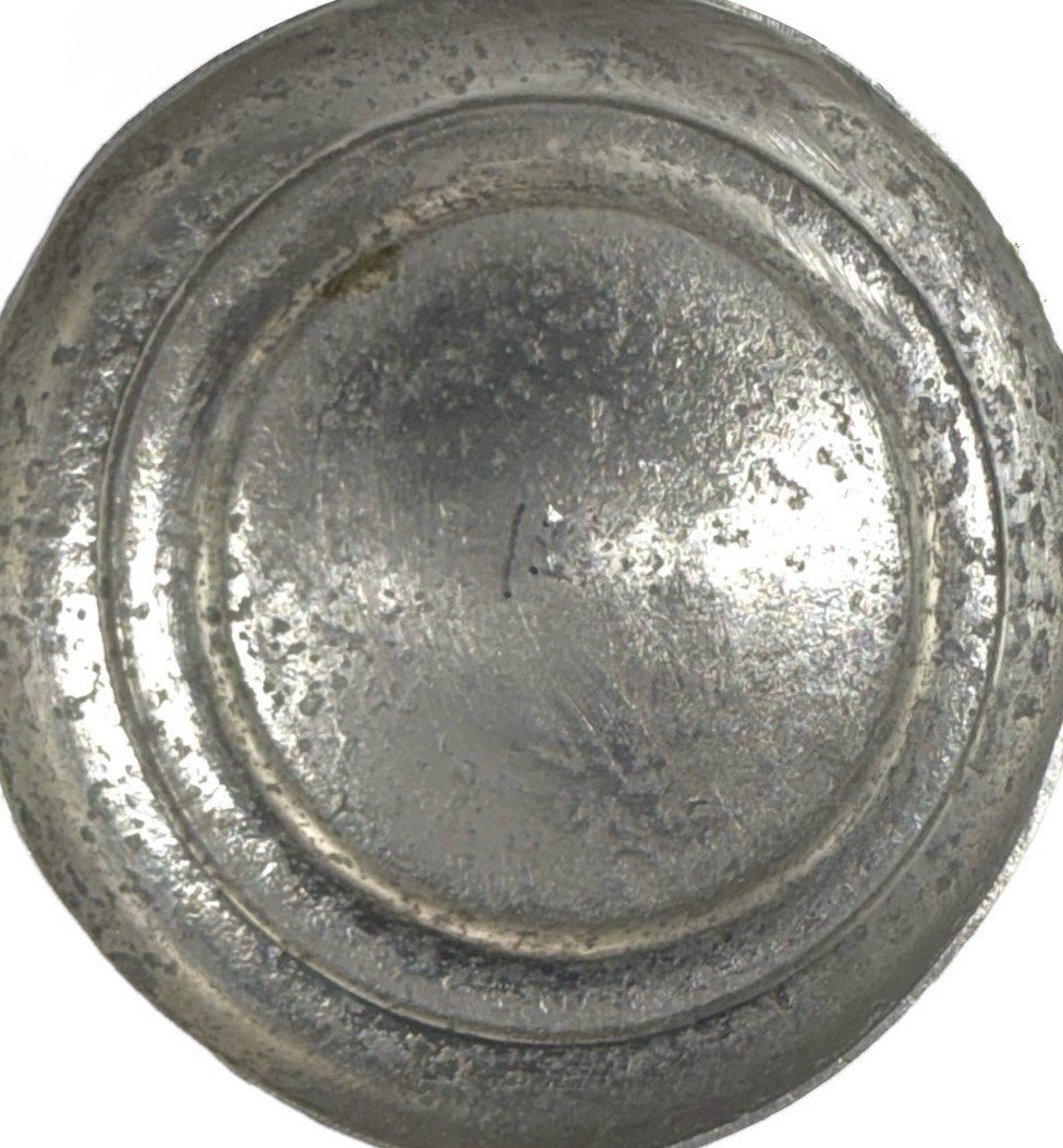 Antique Pewter Syrup Pitcher Hinged Lid with Morning Glory Finial Applied Handle - AntiquesEtceteraAntique Pewter Syrup Pitcher Hinged Lid with Morning Glory Finial Applied HandleUnbrandedAntiquesEtcetera