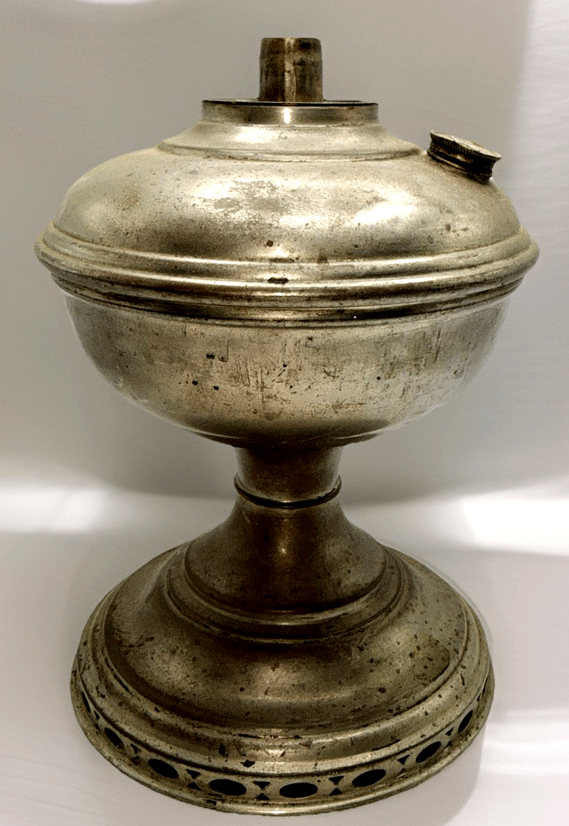 Antique RAYO Kerosene Oil Lamp Old Model Center Draft Nickel - Plated Brass - AntiquesEtceteraAntique RAYO Kerosene Oil Lamp Old Model Center Draft Nickel - Plated BrassAntique LightingAntiquesEtceteraAntiquesEtcetera